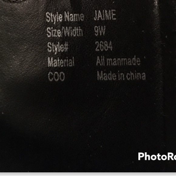 Cloudwalker Boots, Black, Wide Calf 9W - Picture 5 of 15